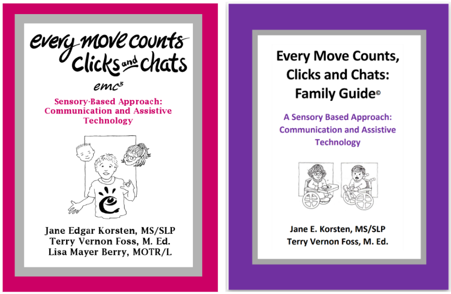 covers of the Every Move Counts, Clicks and Chats manual and family guide