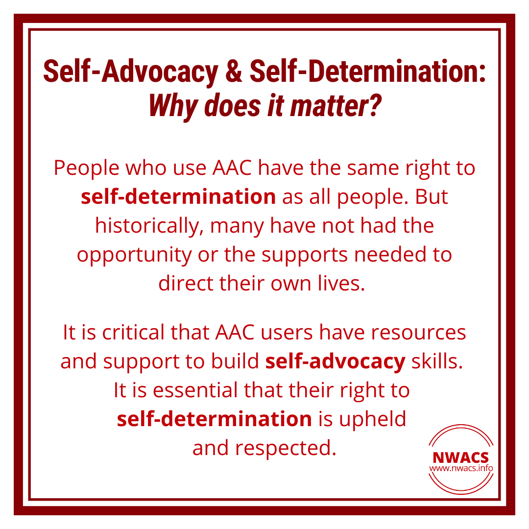 Infographic on why self-advocacy and self-determination matter