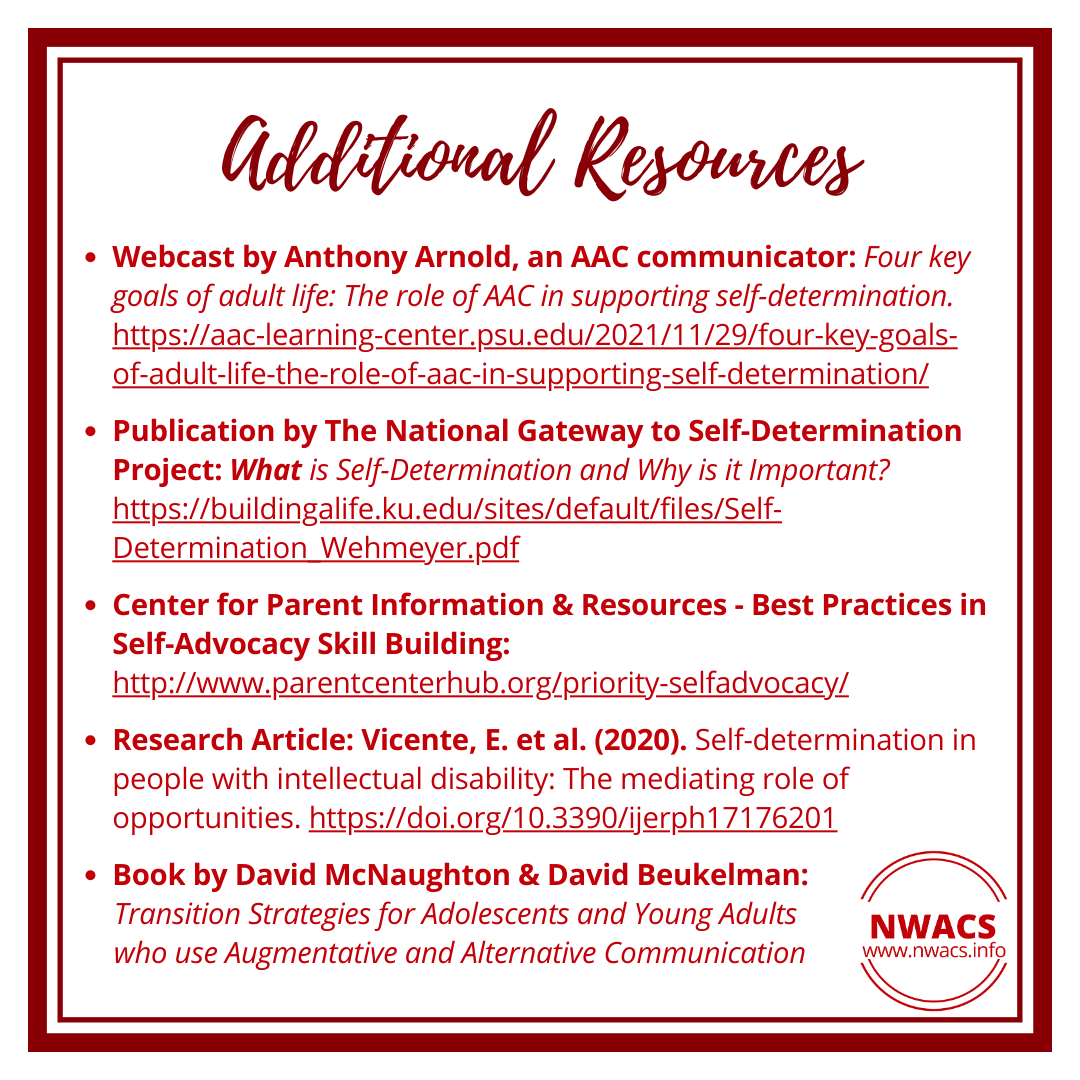 Infographic with additional resources