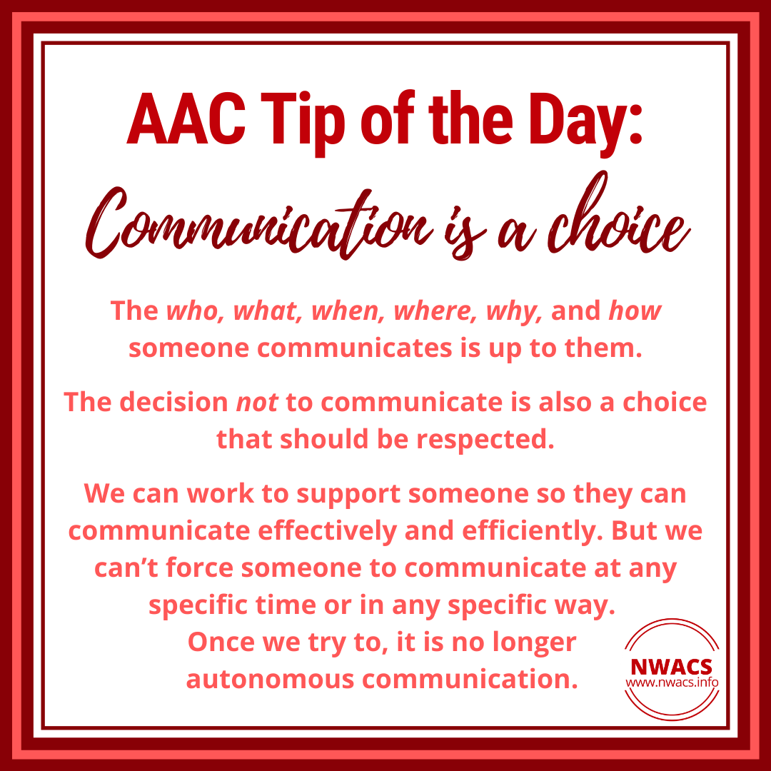 Infographic with the reminder that communication is a choice.